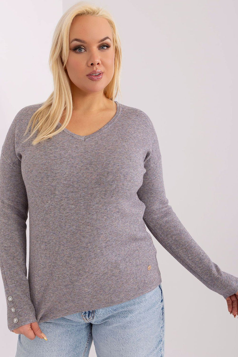  Chandail plus size model 190084 Factory Price 